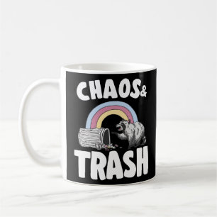 Chaos & Trash Garbage Panda Rainbow Raccoon 3 Kaffeetasse