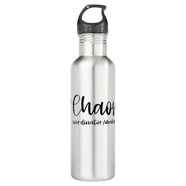 Chaosmacher Edelstahlflasche (Vorderseite)