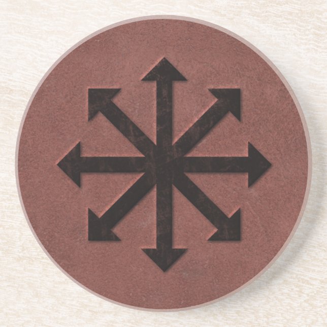 Chaosphere - geheimnisvolles Magick Symbol auf Untersetzer (Vorne)
