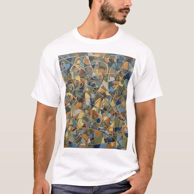 Chaotic Abstract Art T-Shirt (Devant)