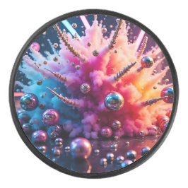 Chaotic Explosions Eishockey Puck