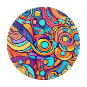 Chaotic Joyful Color Dance Schneidebrett