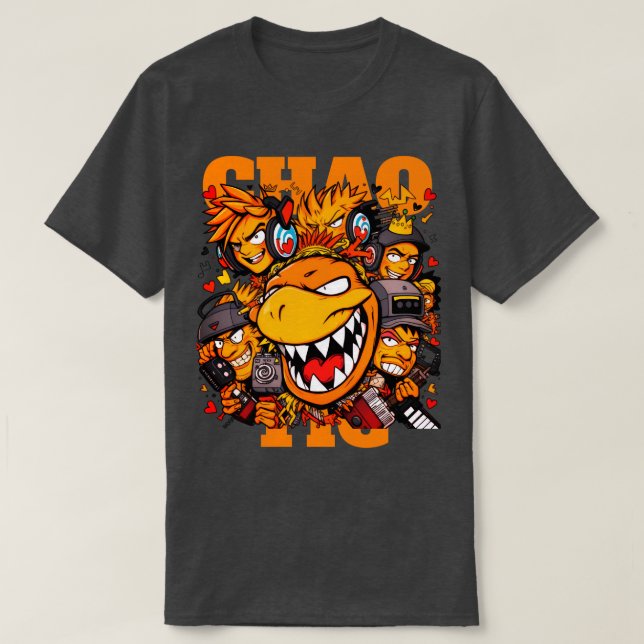Chaotic pop culture T-Shirt (Design devant)