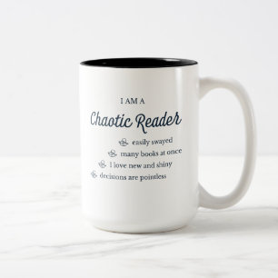 Chaotic Reader-Tasse Zweifarbige Tasse