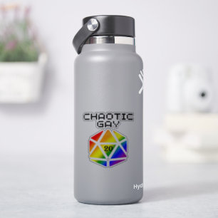 Chaotisch Gay D20 – LGBTQ+ Pride DND Aufkleber