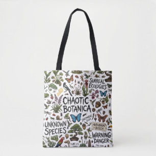 Chaotische Botanica Surreal Ökologien Illustration Tasche