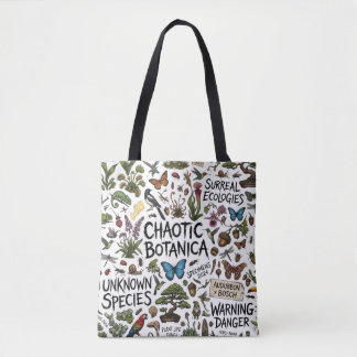 Chaotische Botanica Surreal Ökologien Illustration Tasche