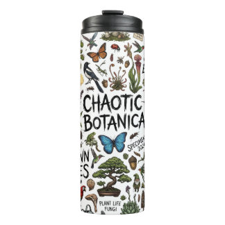 Chaotische Botanica Surreal Ökologien Illustration Thermosbecher