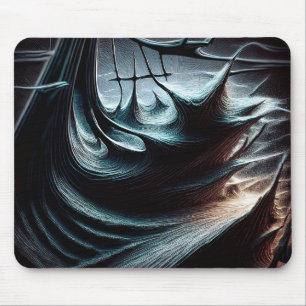 Chaotische dunkle Meere, die von den Sturmwinden g Mousepad