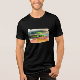 Chaotische Köpfe schaffen Magie | Abstrakte Pinsel Tri-Blend Shirt