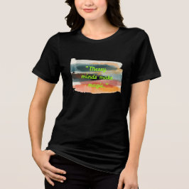 Chaotische Köpfe schaffen Magie | Abstrakte Pinsel Tri-Blend Shirt