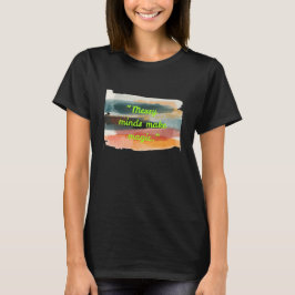 Chaotische Köpfe zaubern Magie | Abstrakte Pinsels T-Shirt