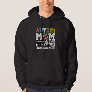 Chaotischer Dutt Autism Mom Erzieht Held Groovy Au Hoodie