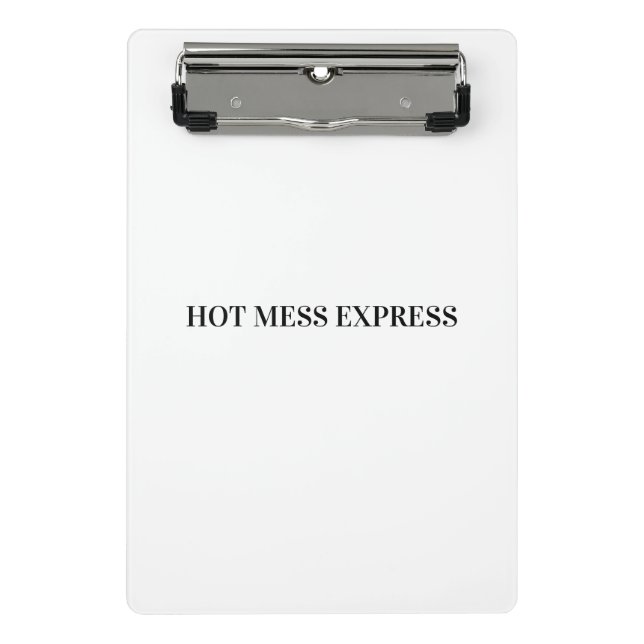 CHAOTISCHER ZUG EXPRESS MINI KLEMMBRETT (Vorderseite)