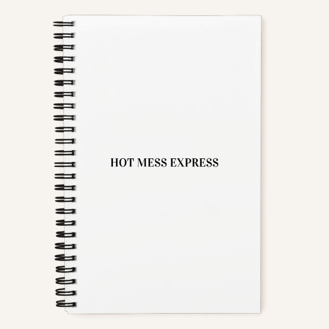 CHAOTISCHER ZUG EXPRESS NOTIZBUCH (Vorderseite)