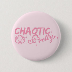 Chaotisches hübsches button