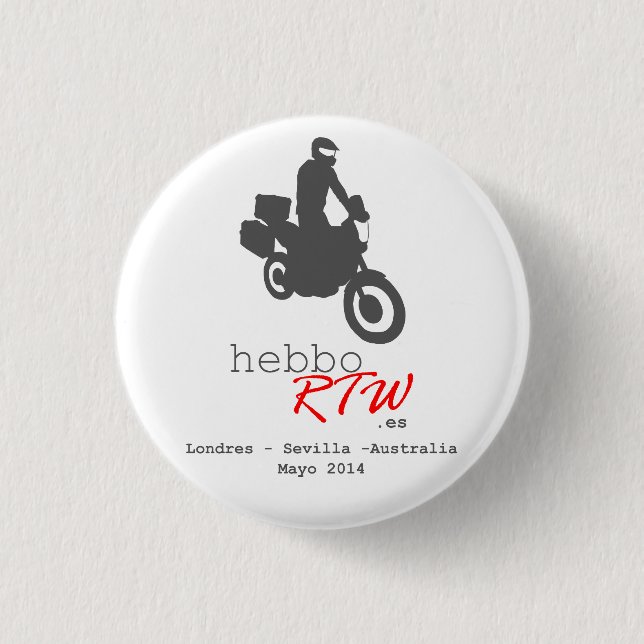 Chapa de HebboRTW Button (Vorderseite)