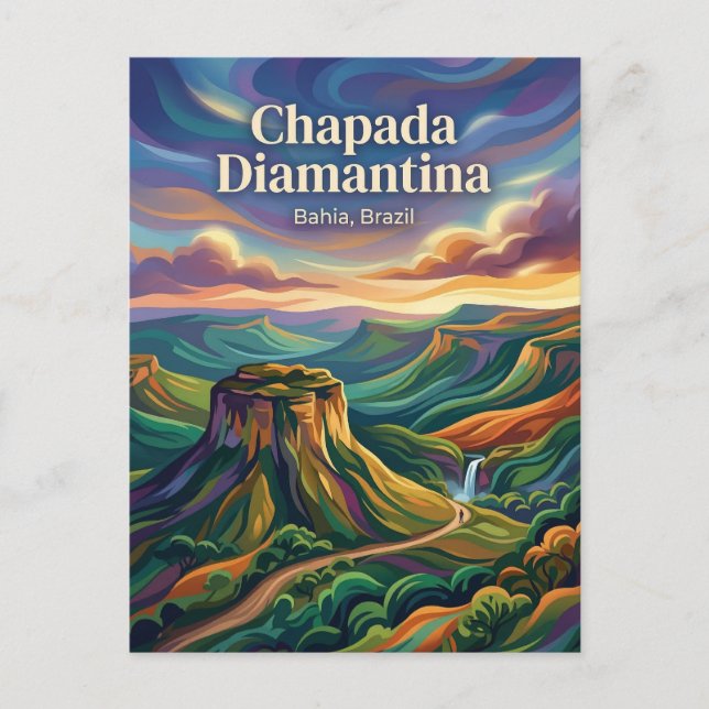 Chapada Diamantina Brasilien Postkarte (Vorderseite)