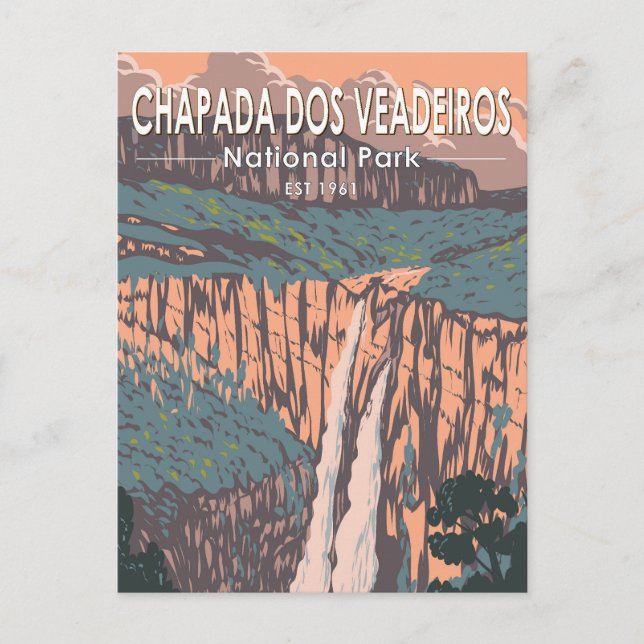 Chapada Dos Veadeiros Nationalpark Brasilien Postkarte (Vorderseite)