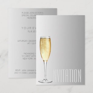 Chapaine Vin mousseux Verre gris Vip Invitation
