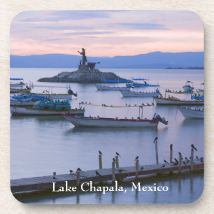Chapala-Insel und Pier Getränkeuntersetzer