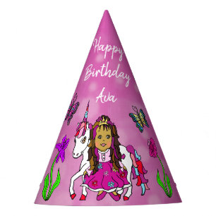 Chapeau d'anniversaire Fée et Licorne