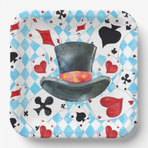 Chapeau de Chapelier Fou  Assiettes en Papier