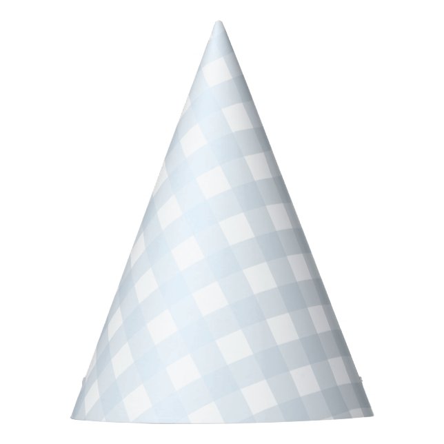 Chapeau de fête à carreaux bleus (Devant)