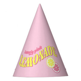 Chapeau de fête Citronnade Rose Anniversaire Citro