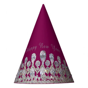 Chapeau de fête du Nouvel An à impression de Tiare
