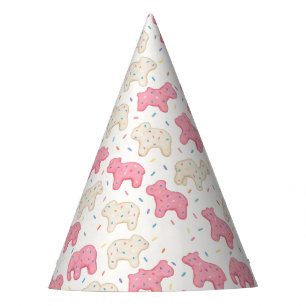 Chapeau de fête en forme de cookie animal glacé su