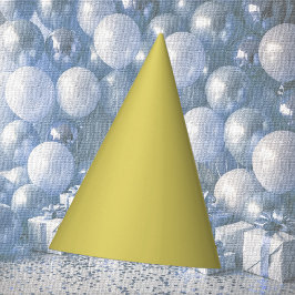 Chapeau de fête en papier jaune chaud doux