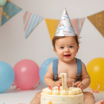 Chapeau de fête en papier pour 1er anniversaire Ou