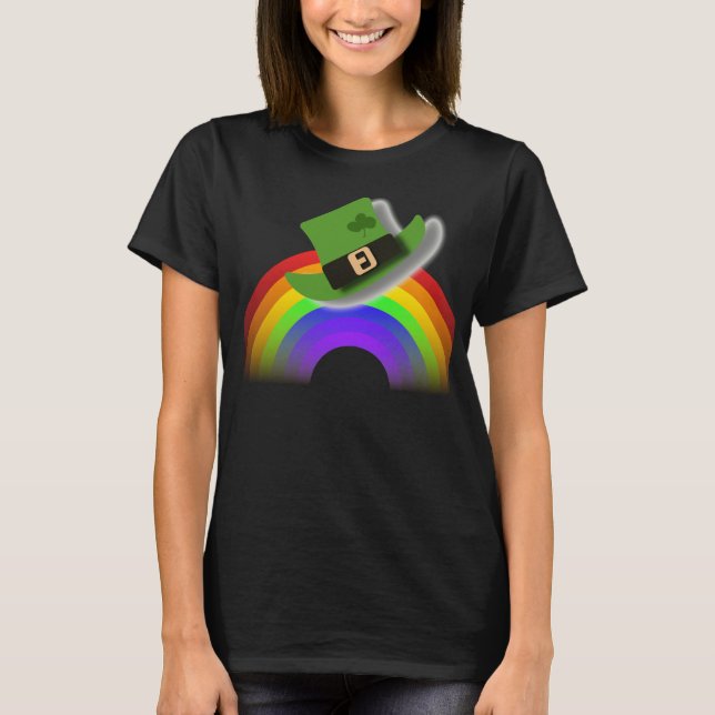 Chapeau de la Saint-Patrick et T-Shirt Arc-en-Ciel (Devant)