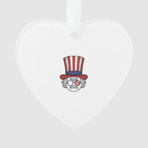 Chapeau haut de forme à l'envers patriotique dessi