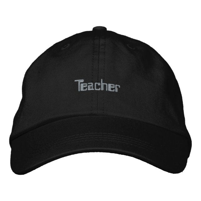 Chapeau Personnalisé Professeur Texte Casquette Él (Devant)