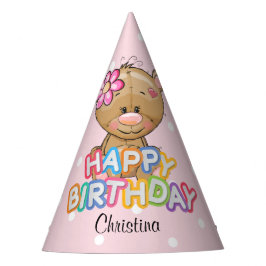 Chapeaux De Fêtes 1er anniversaire Teddy Bear Custom