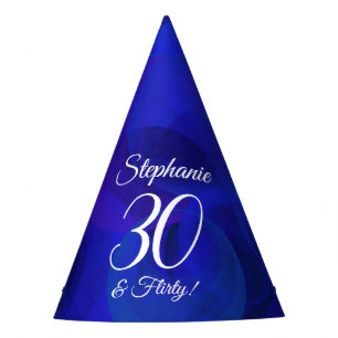 Chapeaux De Fêtes 30 et Flirty Royal Blue Anniversaire