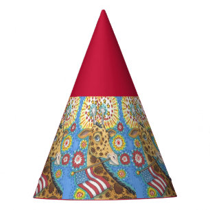 Chapeaux De Fêtes 4 juillet GIRAFFE PATRIOTIQUE, CASQUETTE DE FÊTE D