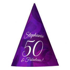 Chapeaux De Fêtes 50 & Fabuleux Anniversaire Purple Élégant