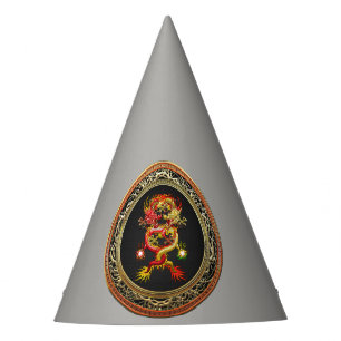 Chapeaux De Fêtes [600] Dragons rouges et jaunes