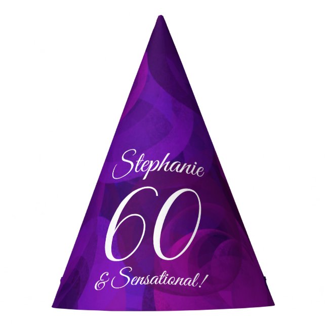 Chapeaux De Fêtes 60 & Sensationnel Élégant Violet Anniversaire (Devant)