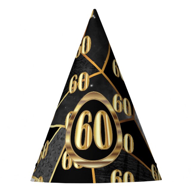 Chapeaux De Fêtes 60e anniversaire Casquette de fête (Devant)