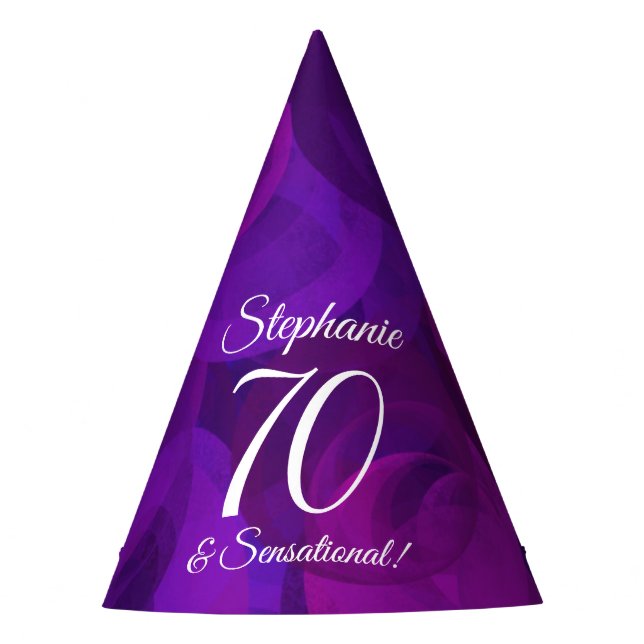 Chapeaux De Fêtes 70 & Sensationnel Élégant Violet Anniversaire (Devant)