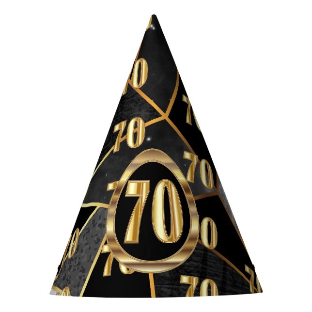 Chapeaux De Fêtes 70e anniversaire Casquette de fête (Devant)