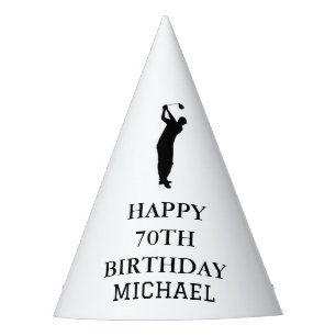 Chapeaux De Fêtes 70e fête d'anniversaire Fête Elégante Golfer