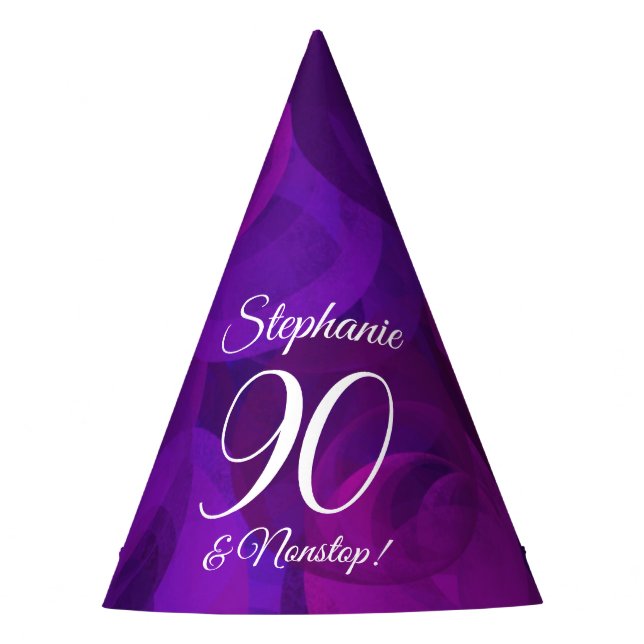 Chapeaux De Fêtes 90 et Nonstop Elegant Purple Anniversaire (Devant)