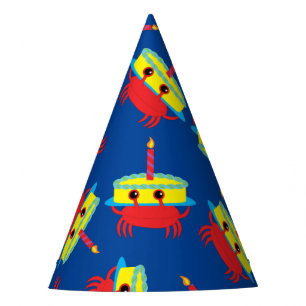 Chapeaux De Fêtes Ă?re fête d'anniversaire de plage mignonne de