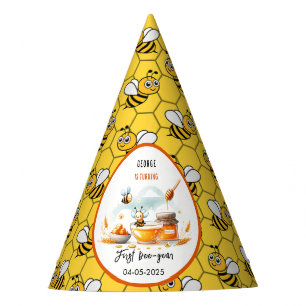 Chapeaux De Fêtes Abeille jaune mignonne et tournesol 1er Anniversai