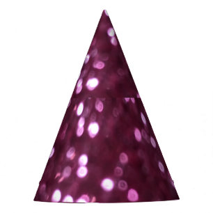 Chapeaux De Fêtes Abstrait rose, lumières déconcentrées bokeh.
